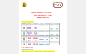 Epreuves Ouvertes sur piste