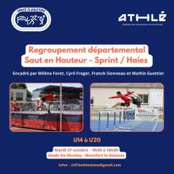 Regroupement départemental saut en hauteur /sprint /Haies